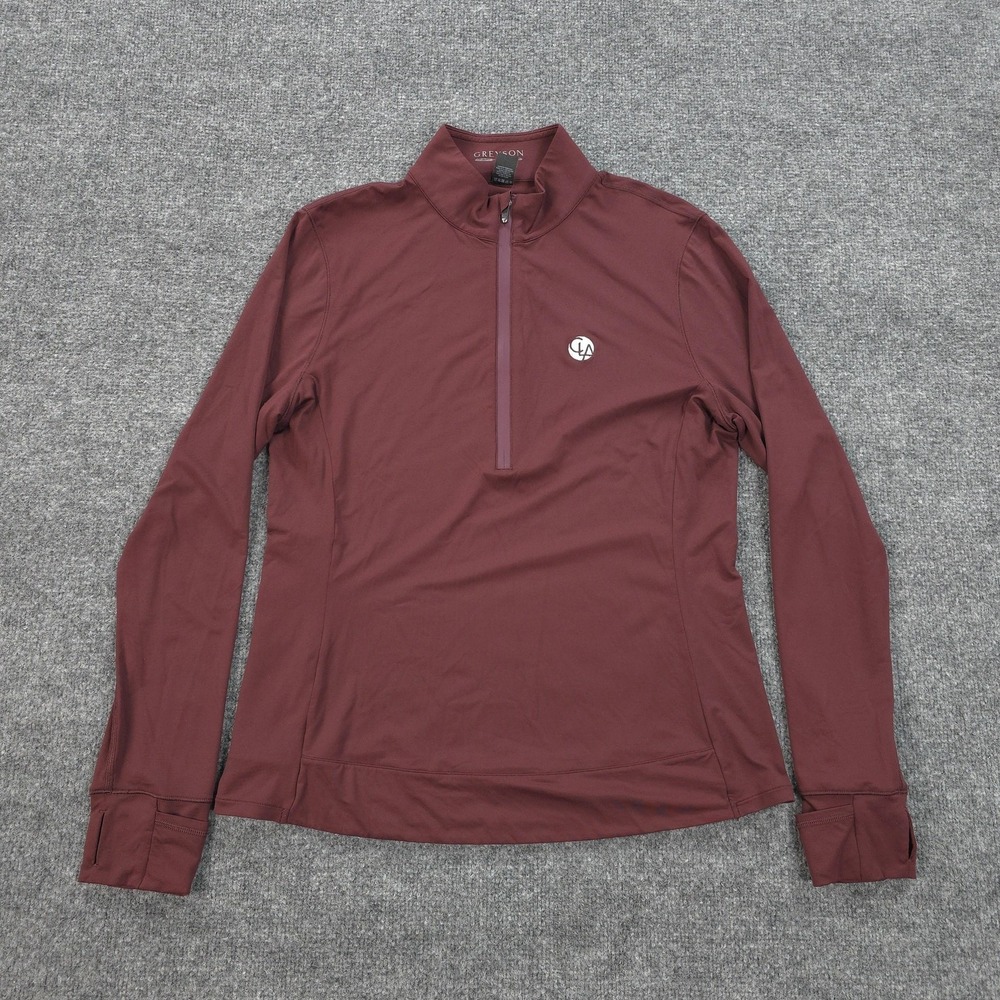 Greyson Shirt Womens XL Red Halley 1/4 Zip Lightweight Performance Golf Pullover